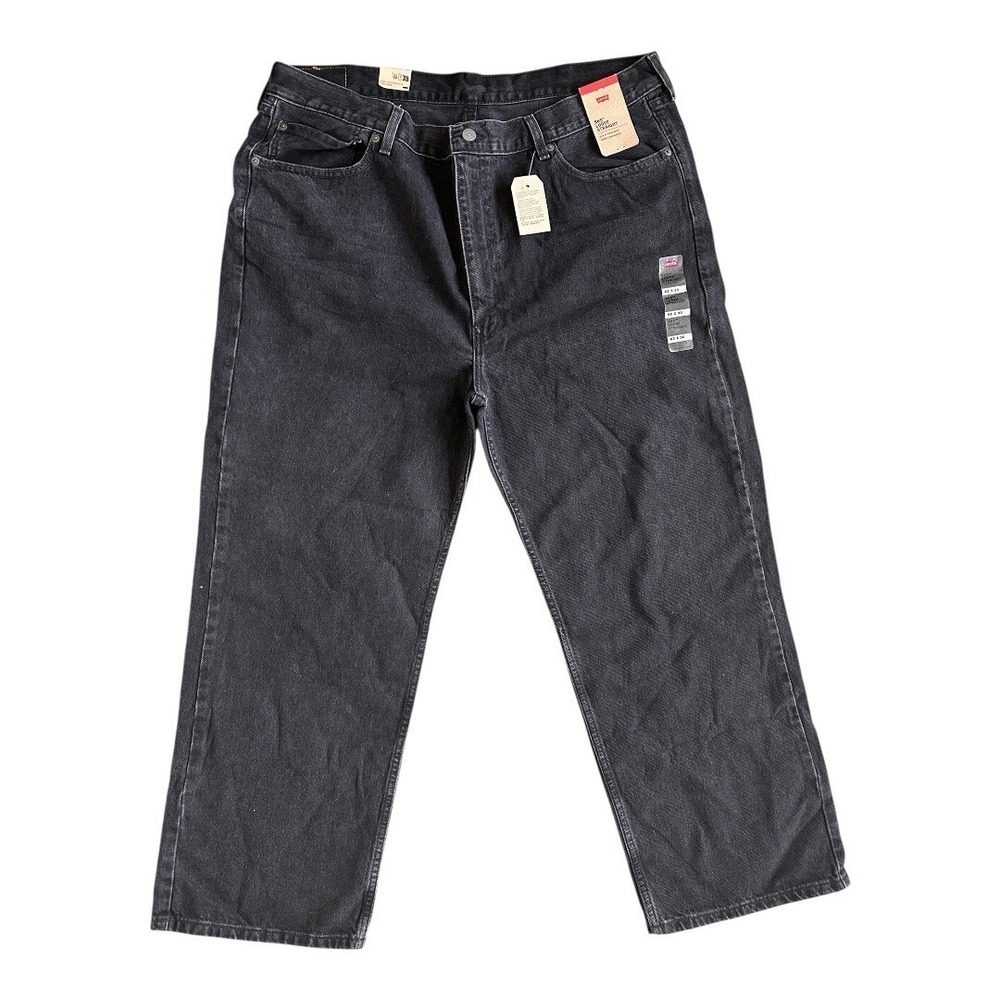 Levis 565 Loose Straight Black Denim Jeans Mens 42x30 A72210005